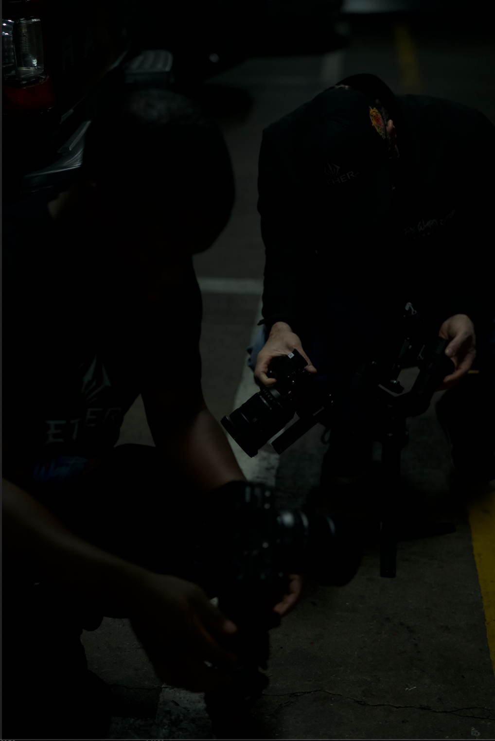 Ether Ent. crew filming on set